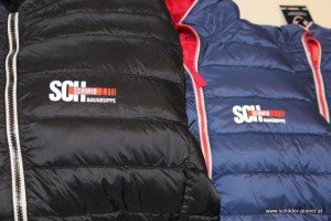 siebdruck  auf nylon jacken scharz  bunte farbe    